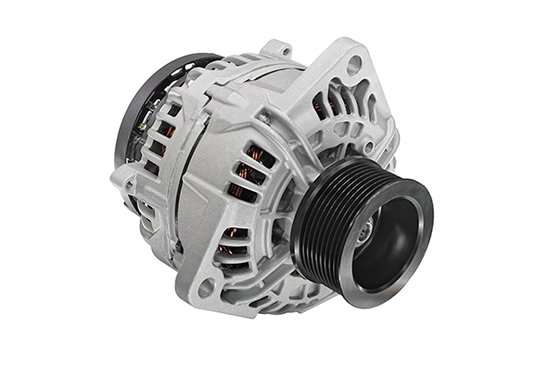 Alternator on white background